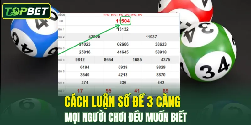 Cách Luận Số Đề 3 Càng – Topbet Hướng Dẫn Người Chơi Mới  
